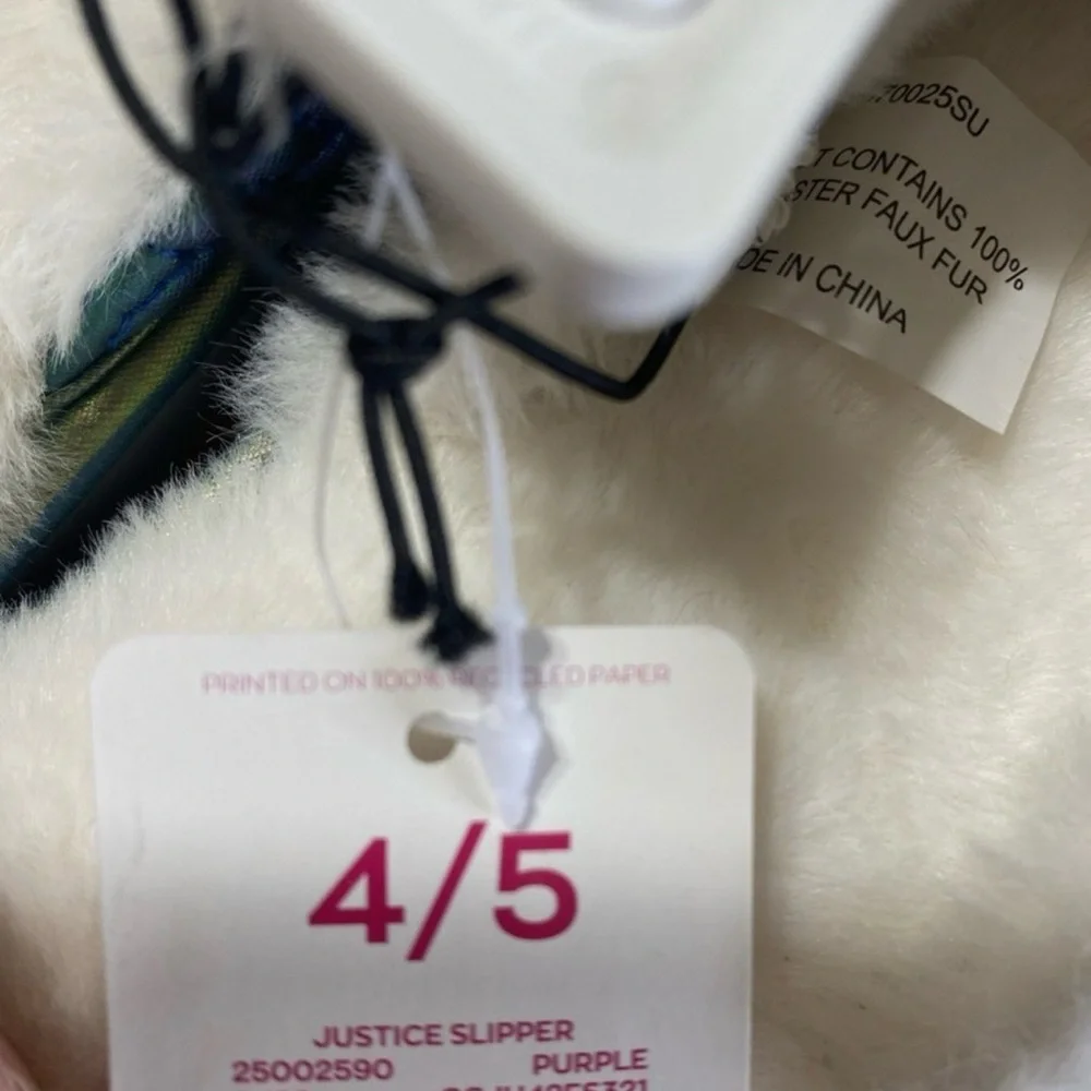 Justice Kids House Slippers
